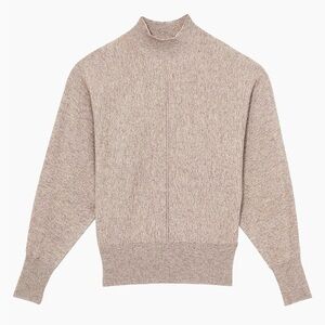 Reiss Susie Funnel Neck Jumper Sweater- Neutral-Cream Sweater-XS